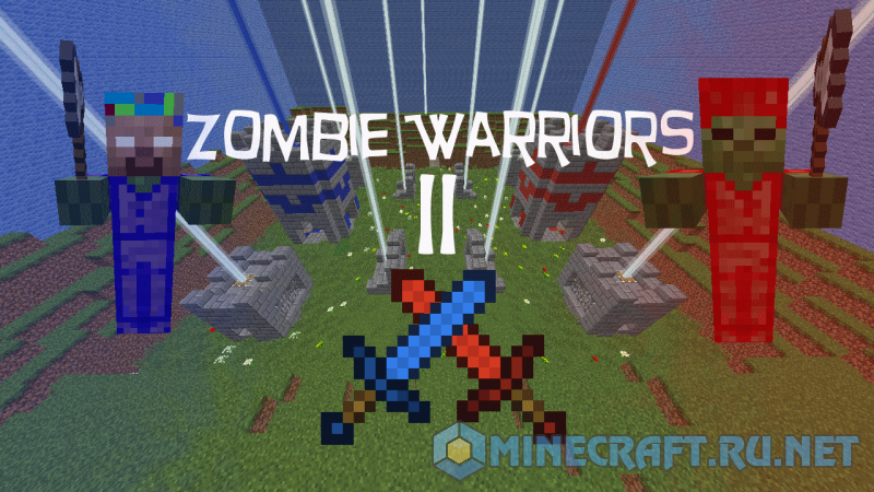 Майнкрафт Zombie Warriors II