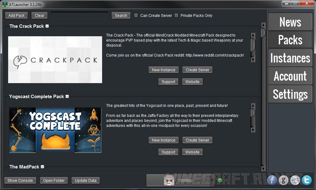 atlauncher modpacks not launching