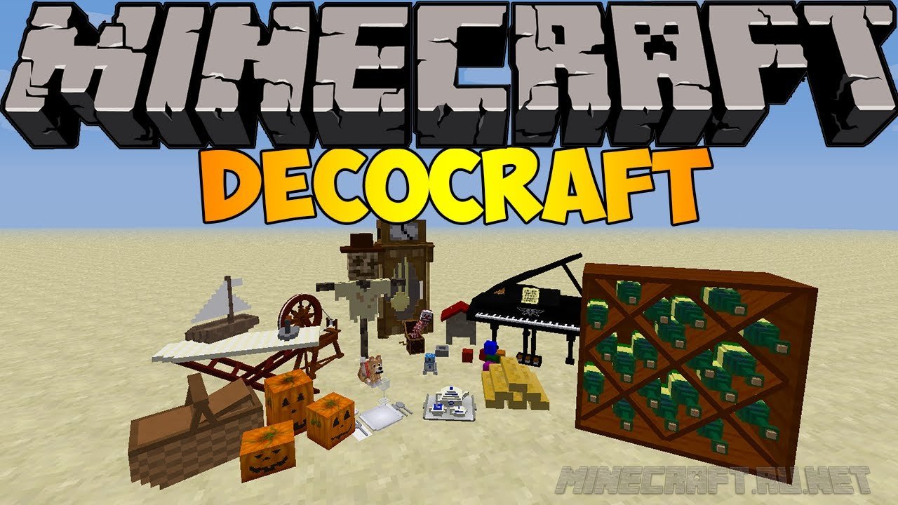 Скачать майнкрафт с модом decocraft