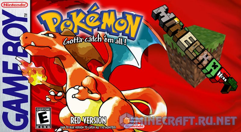 Майнкрафт Pokémon Red